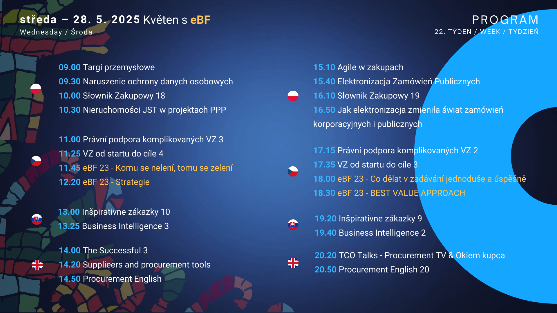 Středa program