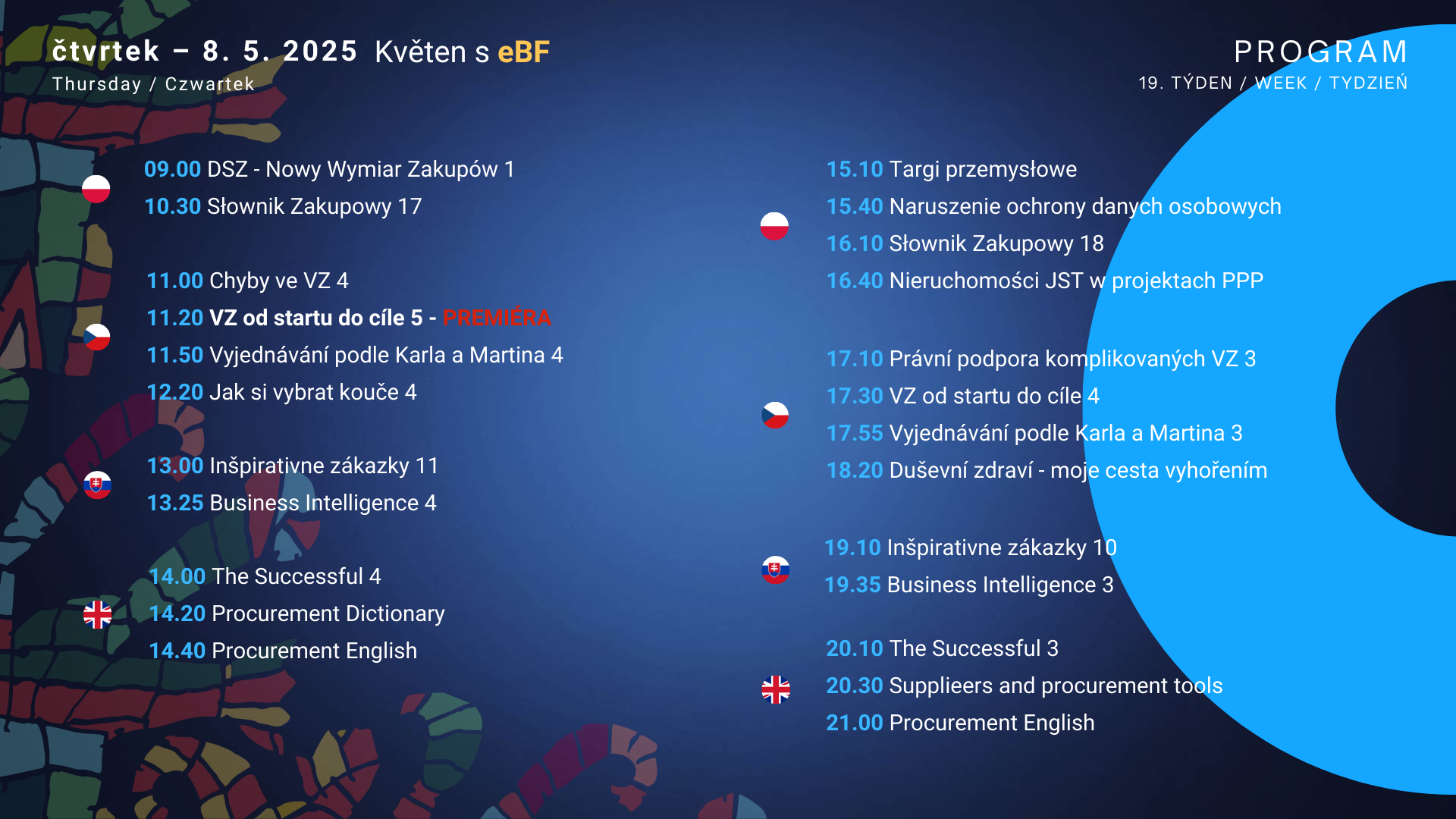Čtvrtek program
