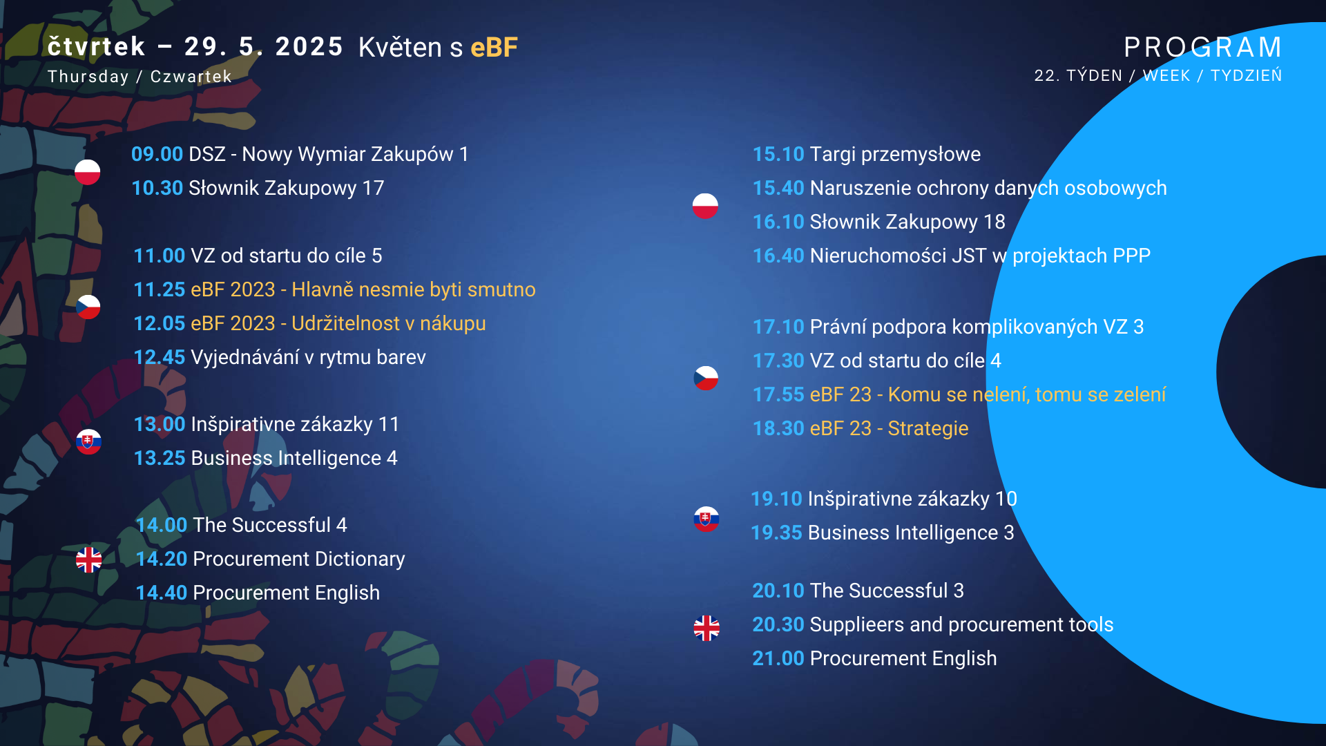 Čtvrtek program